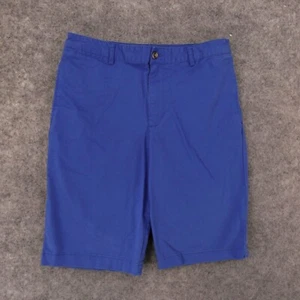 Polo Ralph Lauren Shorts Boys Youth 20 Chino Flat Front Blue 10" Inseam w Logo - Picture 1 of 13