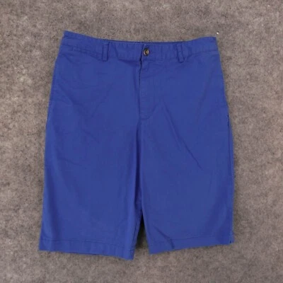 Polo Ralph Lauren Shorts Boys Youth 20 Chino Flat Front Blue 10" Inseam w Logo - Image 1 of 4