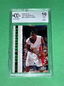 LEBRON JAMES 2003 04 UPPER DECK TOP PROSPECTS #60 RC ROOKIE BCCG 10 CAVALIERS - Picture 1 of 5
