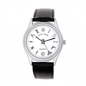 Men's G406 Masonic Silver Plated & White Wrist Watch - Picture 1 of 1