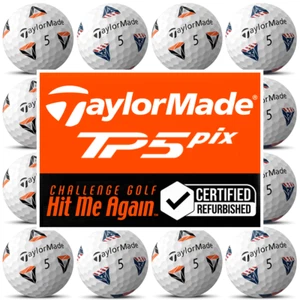 TAYLORMADE TP5 PIX GRADE A GOLF BALLS / HIT ME AGAIN™ / MULTIBUY DOZEN DEAL - Picture 1 of 2