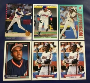 1992 1993 Topps Fleer # 93 # 496 REGGIE JEFFERSON Lot 6 Cleveland Indians  - Picture 1 of 1