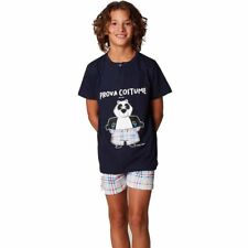 Pyjamas Crazy Farm Garçon Enfant Article 32356 Manche Courte Coton