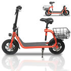 Adult Folding Electric Scooter Commuter Dual 450W Off-Road Ebike Bicycle w/ Seat