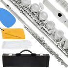 Adore Pro Student Flute 16 Key Closed Hole C Flute with Case & Cleaning Care Kit