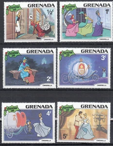 (141811) Timbres de Noël Disney Cendrillon x6 Grenade MNH 1981 - Photo 1/1