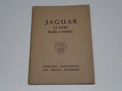 JAGUAR 2.4 LITRE MARK 2 MODEL OPERATING MAINTENANCE HANDBOOK USO E MANUTENZIONE - Immagine 1 di 4
