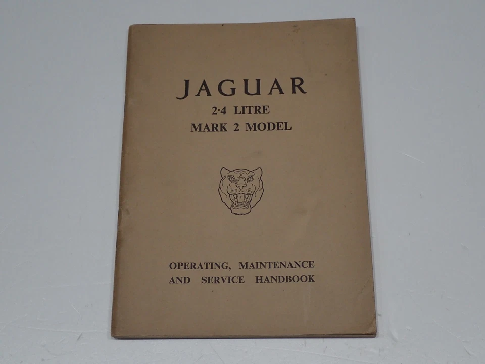 JAGUAR 2.4 LITRE MARK 2 MODEL OPERATING MAINTENANCE HANDBOOK USO E MANUTENZIONE - Immagine 1 di 4