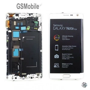 Originali Display Schermo LCD Touch Frame Samsung Galaxy Note Edge N915F Bianco - Foto 1 di 1