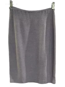 St John Damen Rock Größe 2 Lavendel Strick Tweed Optik Pull On Gummibund - Bild 1 von 6