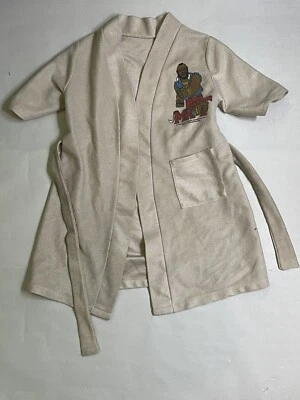 Bata de baño Mr. T Ruby Spears 3T 1984 vintage caqui poliéster completa RARA Foto 1 de 4