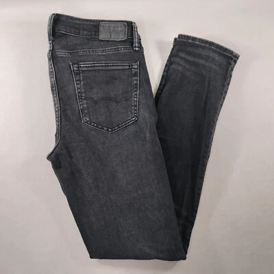 Pantalones de mezclilla American Eagle ajustados negros AirFlex+ para hombre talla real 32x32 Foto 1 de 4