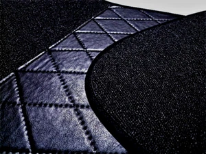 compl. Juego de alfombras para NSU Prinz 1000 - 1000TT - 1000TTs lazo negro - Imagen 1 de 3