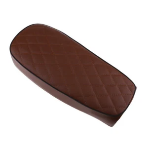 Seat Pillion Cushion Brown Motor Cafe Racer Pad Fit For Honda CG125 - Bild 1 von 8