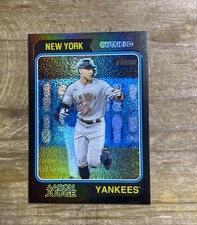 2023 Topps Heritage Chrome Black Border Refractors #152 Aaron Judge /74 Yankees
