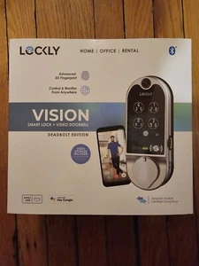 Lockly VISION Deadbolt Edition Smart Lock + Video Timbre PGD798SN NUEVO - Imagen 1 de 3