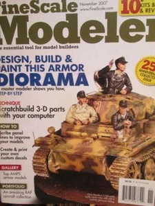 Fine Scale Modeler November 2007 Magazine & Bonus Airbrush Booklet-Armor Diorama - Bild 1 von 2
