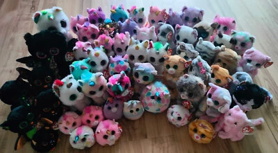 TY und Nici Glubschi Beanie Plüschtiere Fledermaus Einhorn Katze Neu - Bild 1 von 4