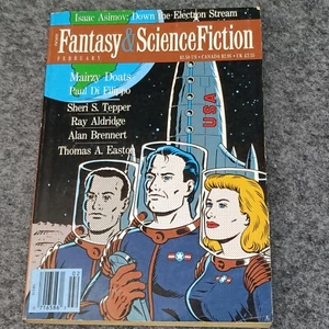 Fantasy & Science Fiction February 1991 Magazine Isaac Asimov Thomas Ray - Picture 1 of 16