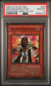 2003 Yu-Gi-Oh! - PGD-065 Gravekeeper´s Chief - 1st Edition - PSA 10 - Bild 1 von 2