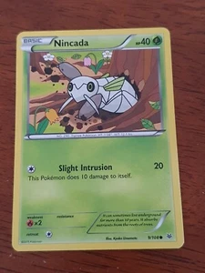 Nincada 9/108 (NON HOLO) Common 2015 XY: Roaring Skies Pokemon Card - Picture 1 of 2