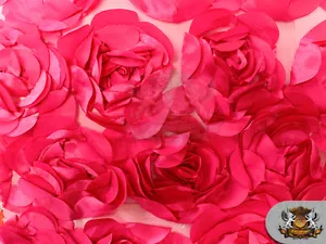 Tela de satén rosa boardeux fucsia / 55" de ancho / se vende por patio - Imagen 1 de 4