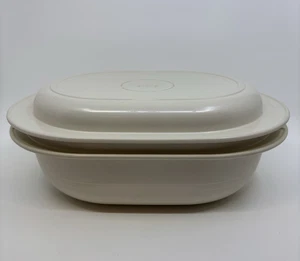 Horno microondas Tupperware Ultra 21 vintage 3 cuartos 1780 y 1 cuarto 1782 cazuela ovalada - Imagen 1 de 12