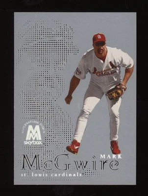 1999 Mark McGwire Skybox Metal Heavy Metal Fusion Insert #34F Invest NOW (1A) - Image 1 of 2