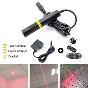 648nm 650nm 200mW Red Laser Dot Line Cross Diode Module with Adapter & Holder - Picture 1 of 6