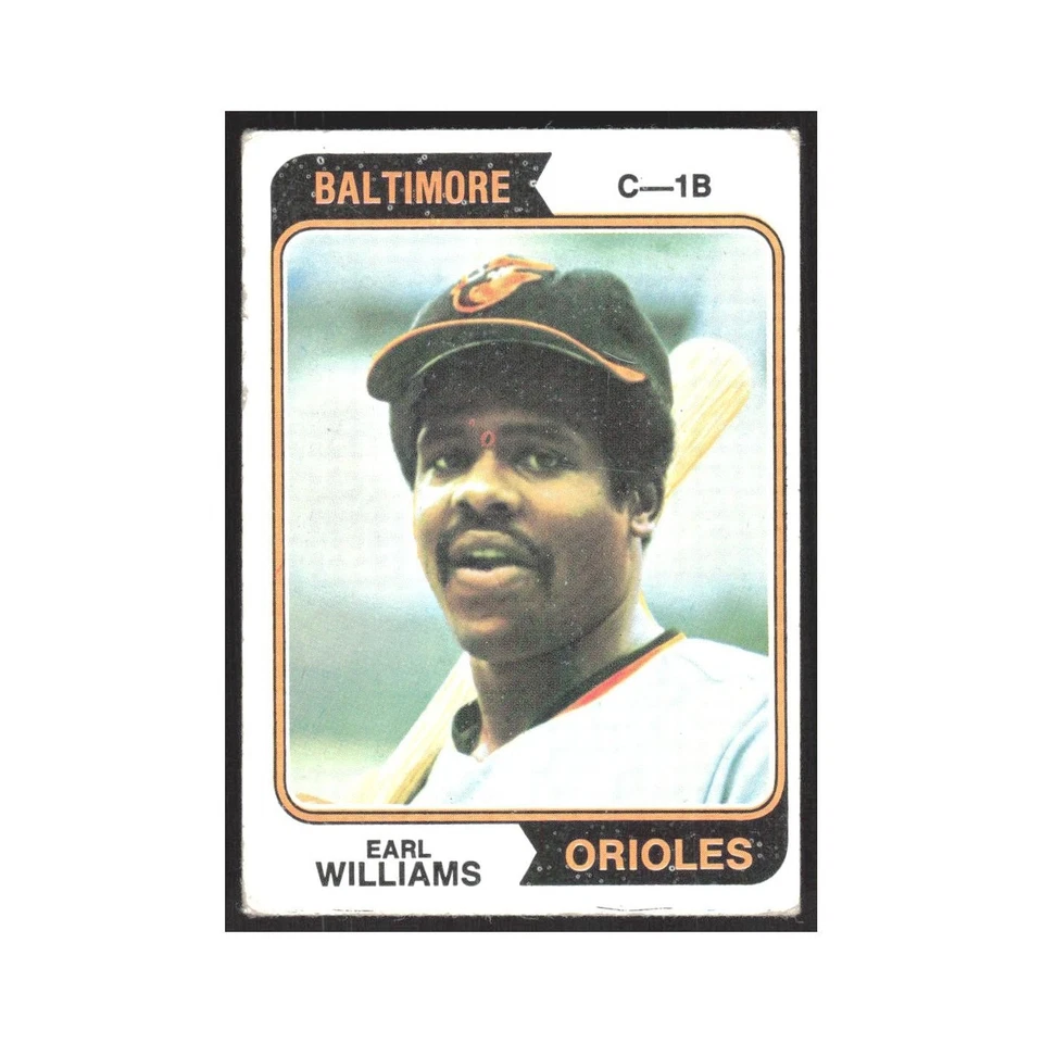 1974 Topps Earl Williams Orioles #375 - Image 1 of 3