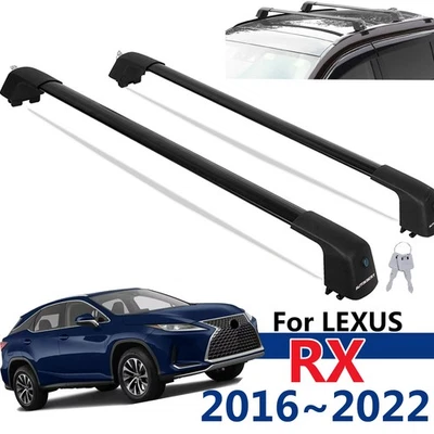 For 16-22 LEXUS RX RX450h RX350 Roof Rack Cross Bar Rail Luggage Cargo Carrier - Image 1 of 4