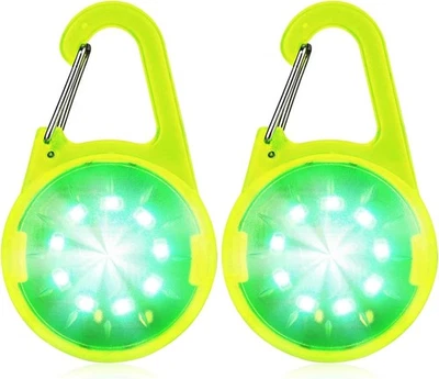 VIKING LED Blinklicht 2er Set USB-C aufladbar IP65 Schulranzen Hund Joggen Clip Kinder