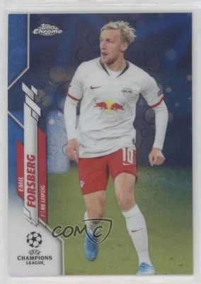 2019-20 Topps Chrome UCL Blue Bubbles Refractor Emil Forsberg #40 - Image 1 of 2