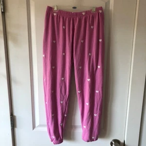 Spiritual Gangster Girls Perfect Sweatpant Pink Hearts size Small - Picture 1 of 13