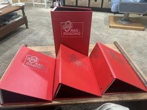 4 O GAUGE RAILROADING MAGAZINE HARD COVER BINDERS FOR TRAINS - Picture 1 of 5