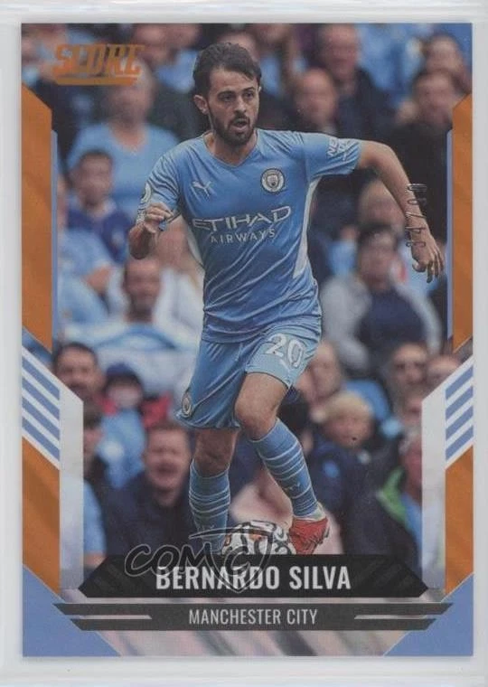 2021-22 Panini Score FIFA Orange Lava /99 Bernardo Silva #186 - Image 1 of 2
