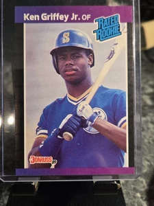 1989 Donruss - Rated Rookie Ken Griffey Jr #33 *Denotes Next to PERFORMANCE (RC) - Bild 1 von 6