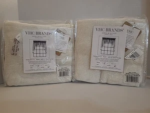 2-pair BURLAP ANTIQUE WHITE SWAG CURTAIN SET Primitive Country Rustic 36"x36"x16 - Picture 1 of 4