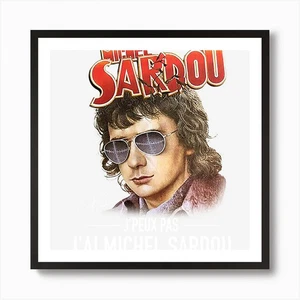 Michel Sardou. J&39;peux pas, j&39; Framed Wall Art Poster Canvas Print Picture - Picture 1 of 4
