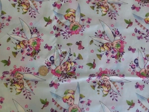 4693.  Disney TINK WATERCOLOR  Craft, Quilting COTTON FABRIC - 44" x 2 yds. - Picture 1 of 3