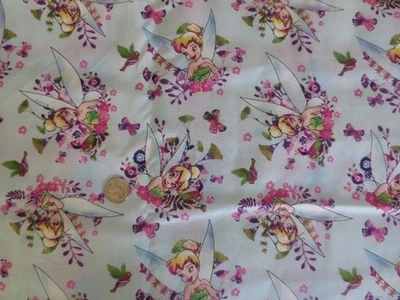 4693.  Disney TINK WATERCOLOR  Craft, Quilting COTTON FABRIC - 44" x 2 yds. - Image 1 of 3