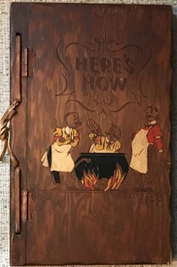 WHITFIELD " HERE'S HOW: MIXED DRINKS " 1941 1ST ED VG WOODEN HINGED COVERS! - Picture 1 of 2