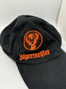 Vintage Jagermeister Adjustable Strapback Embroidered Stitch Black Adult Hat Cap - Picture 1 of 4