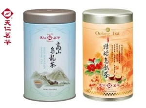 天仁茗茶 Ten Ren Tung Ting Oolong Tea / High Mountain Oolong Tea 100g Tin - Select - Picture 1 of 8