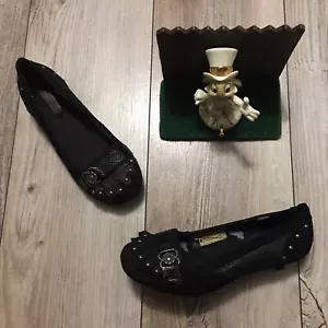 London Underground vintage pump heels Black Size 6 / 36 New Displays - Picture 1 of 9