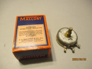 P.R.MALLORY & CO. M50P  50C #4 Pot. YAXLEY APPROVED PRECISION PRODUCTS NOSIB - Picture 1 of 8