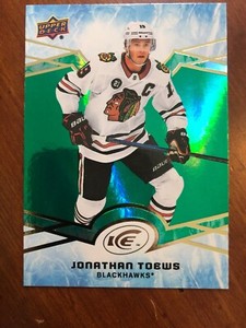 18-19 UD Ice Green Parallel #36 Jonathan Toews