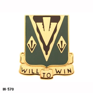 US Army DUI Pin ~ 635th Armor Regiment "Will To Win" ~ NEW NS Meyer USA - Picture 1 of 1