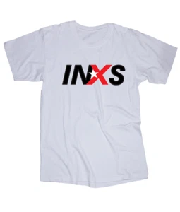 INXS Band Logo weißes T-Shirt - Bild 1 von 1