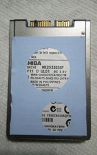 Toshiba 1.8" Internal Micro SATA (2MK2533GSF) 250GB Disk Drive 5400 RPM